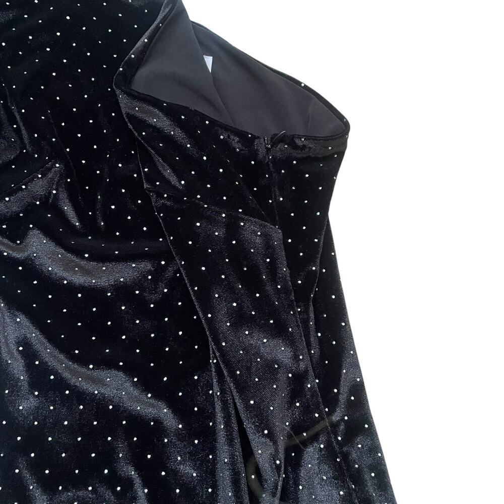 Dress The Population Black Mini Dress One Sleeve Asymmetrical Size XS - Picture 5 of 8